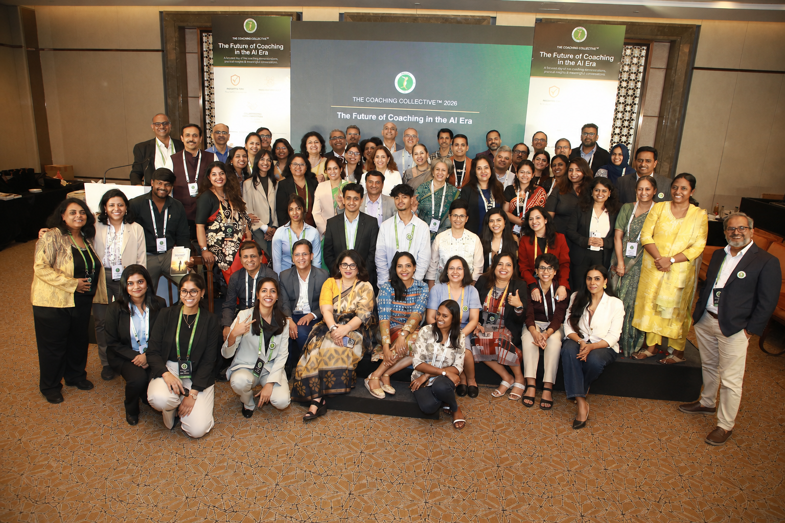 Coaches, leaders, and practitioners together at The Coaching Collective™ 2026 conference in Bengaluru